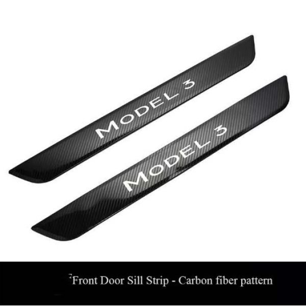 Model 3/Y Stainless Steel Door Sill Strip (Front+Rear Door) – RevoZport